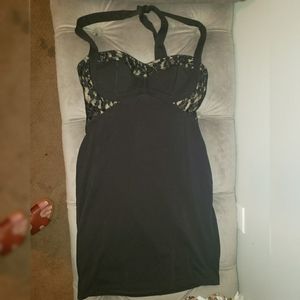 Halter knee length dress